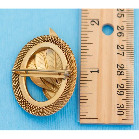 Vintage Art Nouveau Black Stone Elven Brooch - N7 - Picture 2 of 2